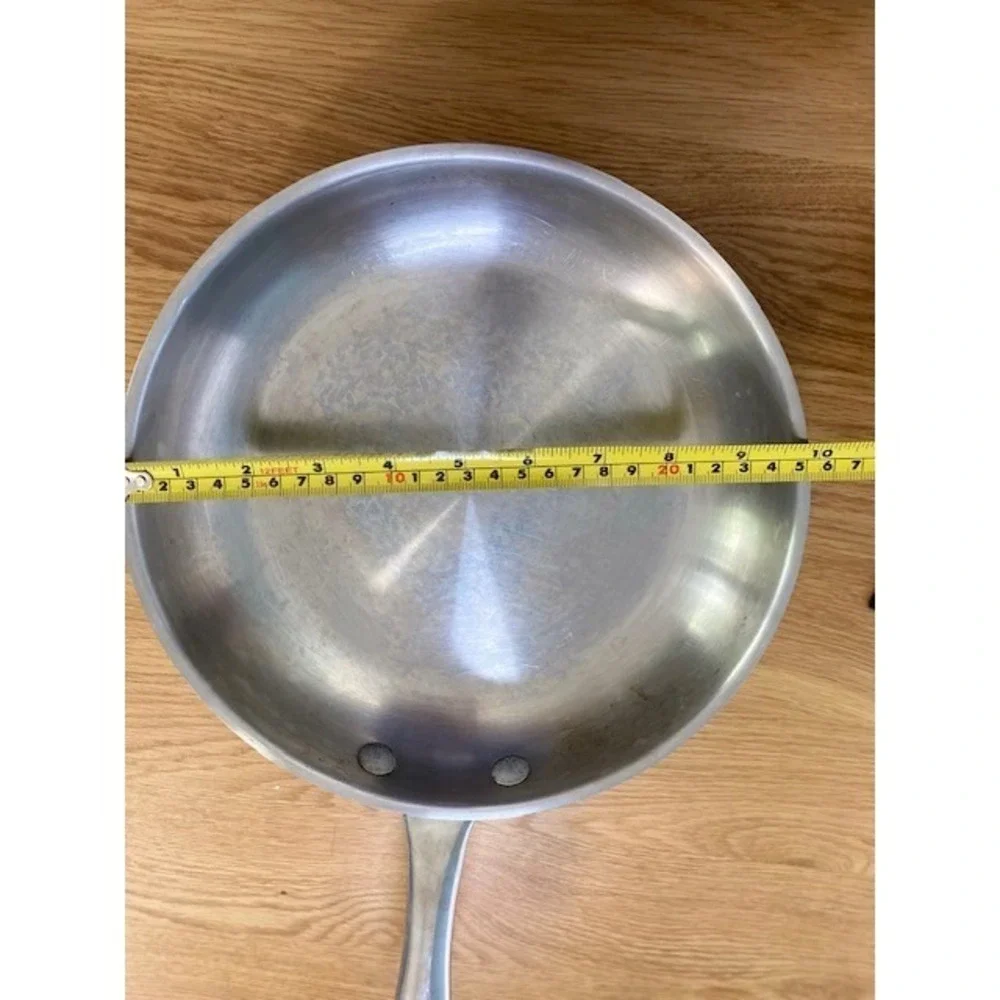 Wolfgang Puck Omelet Pan 10 Inch Silver Good Stainless Steel Café Collection